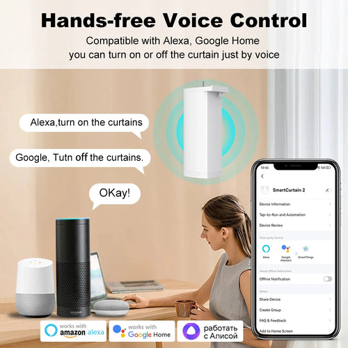 Automatic Smart Curtain Motor with Remote & App Control