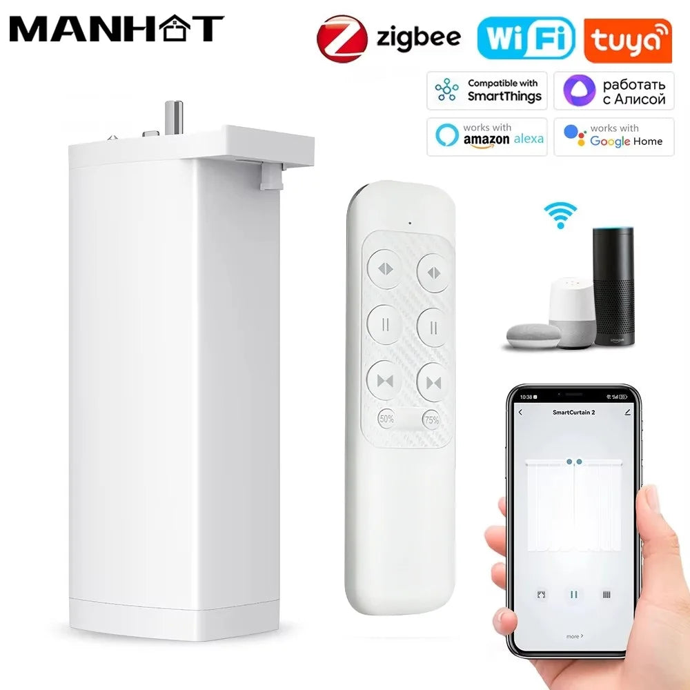 Automatic Smart Curtain Motor with Remote & App Control