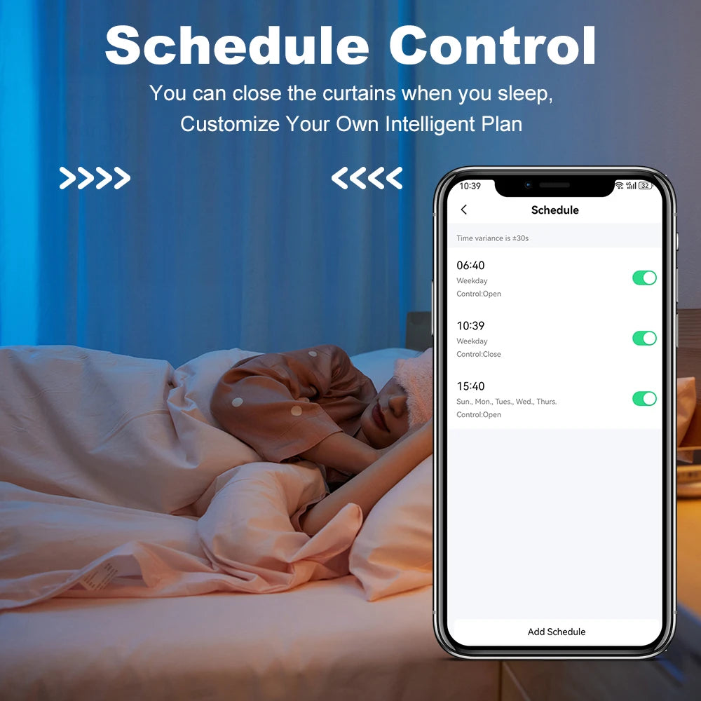 Automatic Smart Curtain Motor with Remote & App Control